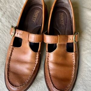 Born Men's Tan Leather Slip-On Loafers